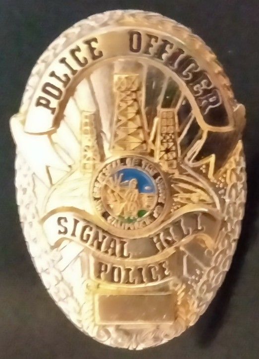 Signal Hill, CA Police Officer Brand New Badge Lapel Pin