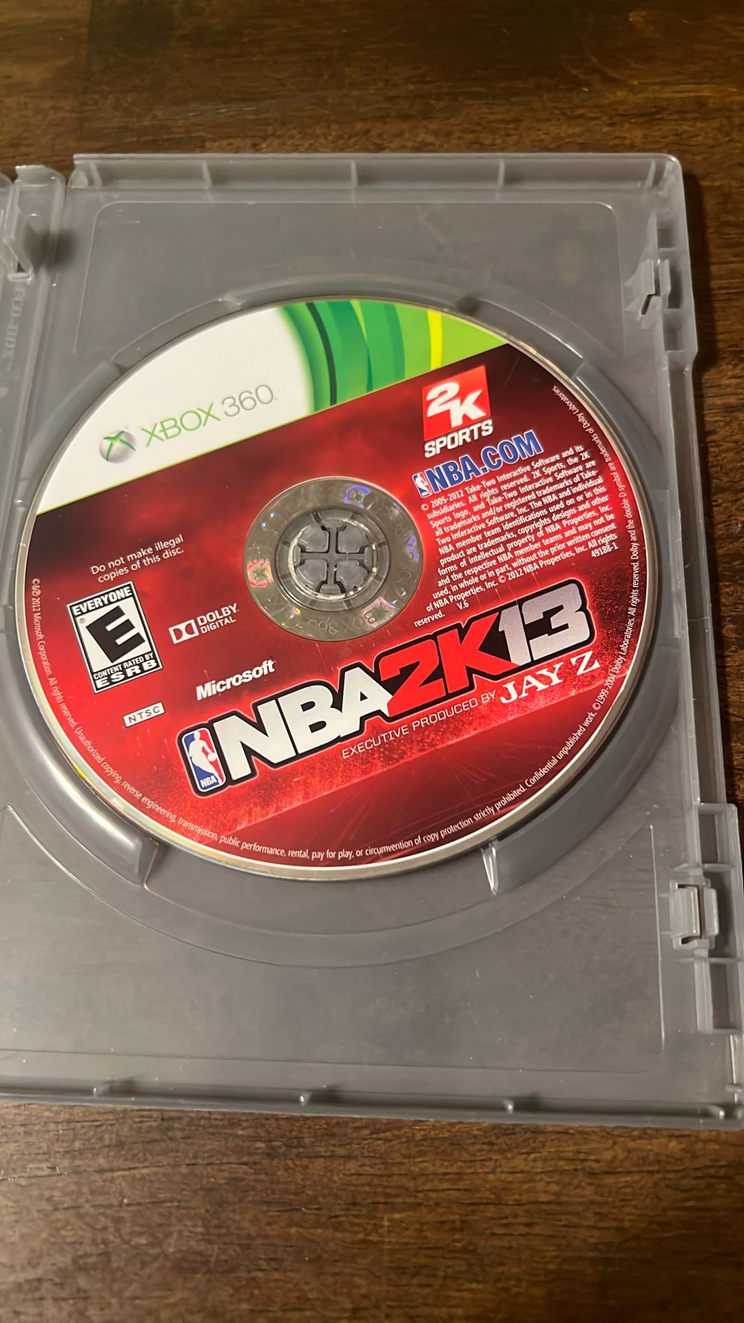 Xbox 360 Game Nba 2K 13 Jay Z