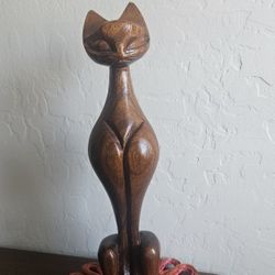 MCM Wood Siamese Cat