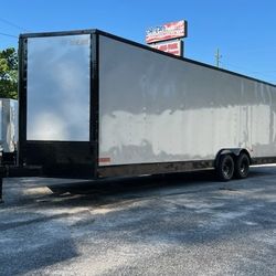 8.5x24ft Enclosed Vnose Trailer Brand New Car Truck Bike Motorcycle ATV UTV SXS RZR Hauler Moving Storage Cargo Traveling