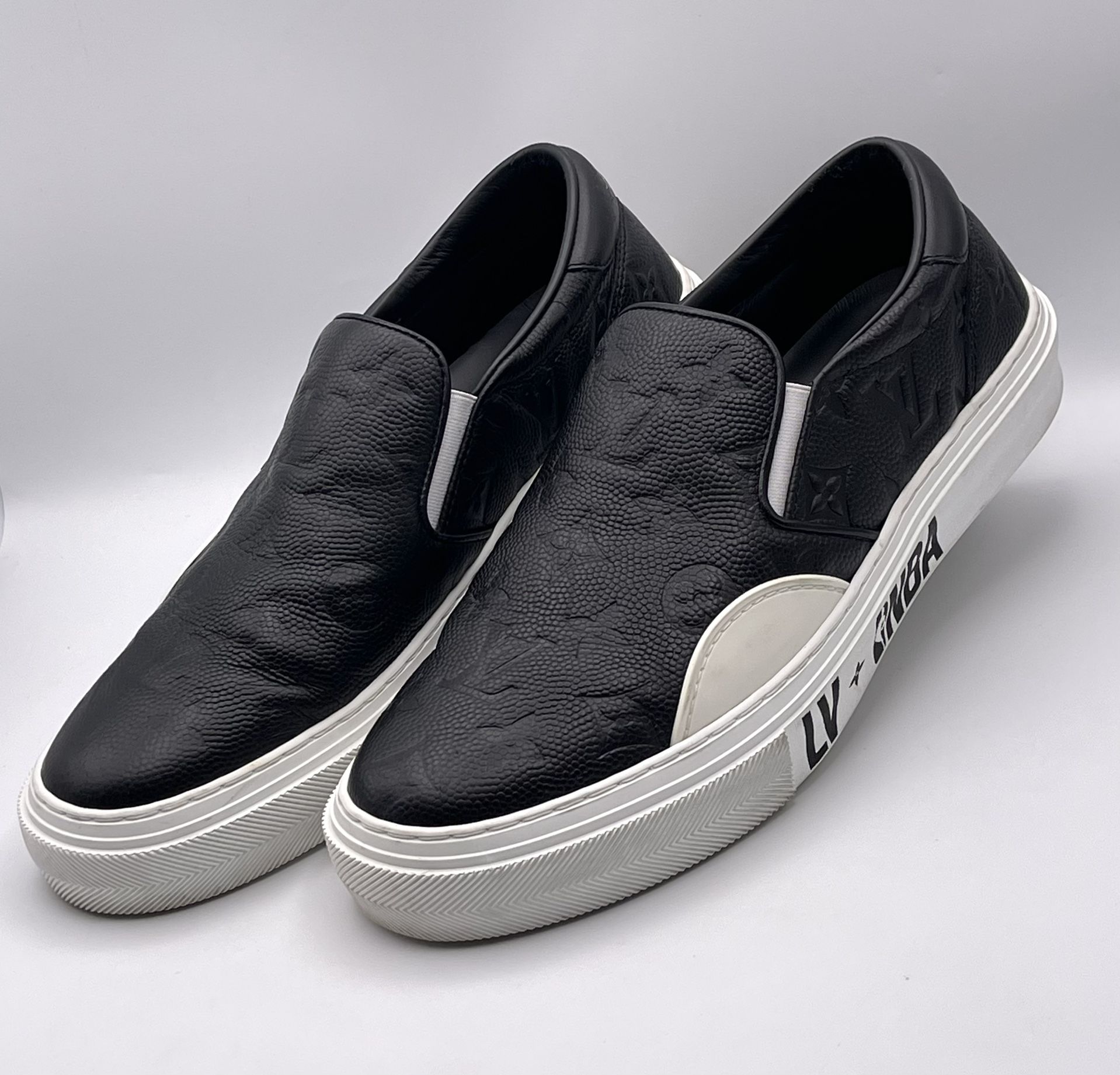 Louis Vuitton LV NBA Ollie Slip On Black Shoes Size 6