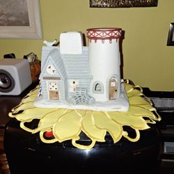 PartyLite "Stoney Harbor" Lighthouse Tea Light Candle Holder