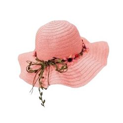 NWT AD Breathable Pink Sun Hat with Ruffles Brim