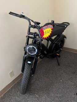 OPEN BOX, FULLY ASSEMBLED TST® R002 20'' 1500W Full Suspension Moped-style Electric Bike