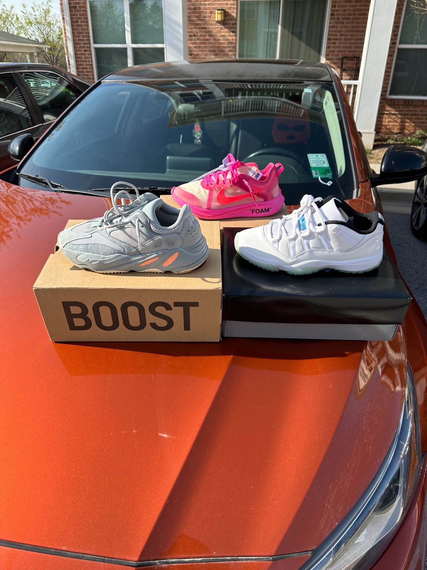 Yeezy, Jordan’s, Off-White $100 each Size 9