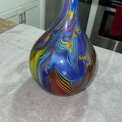 Pot Belly Swirl Vase