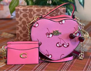 Coach Heart Purse Set 🍒