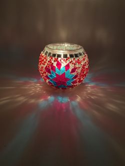 Mosaic candle holder