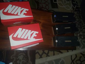 Nike cortez sz 11 1/5, and converse chuck Taylor's sz10
