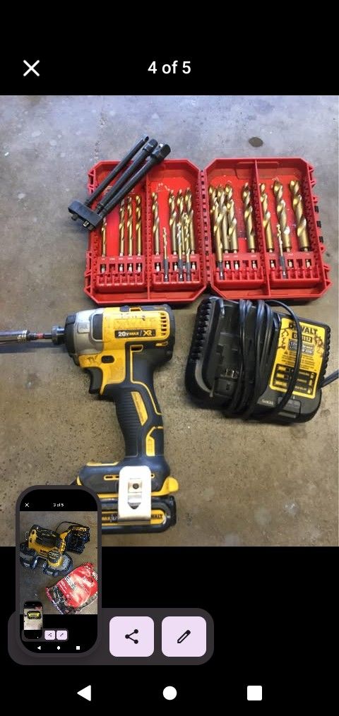 DEWALT IMPACT AND LIKE NEW TOOLS!!!
