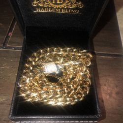 10mm 18in 14k Gold Cuban Chain 