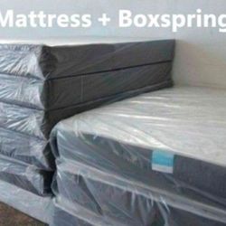 New Queen Size Mattress regular With Box Spring Set Colchones Nuevos Queen Size Mattress Bed SET 