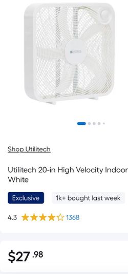 Utilitech 20-in Fan