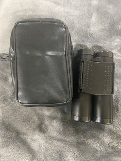 Compact Black Binoculars 