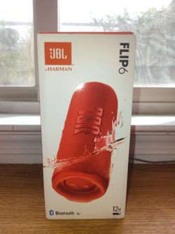 JBL Flip 6 Mini Portable Wireless Bluetooth Outdoor Stereo red