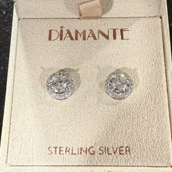 Sterling Silver Cubic Zirconia Earrings 
