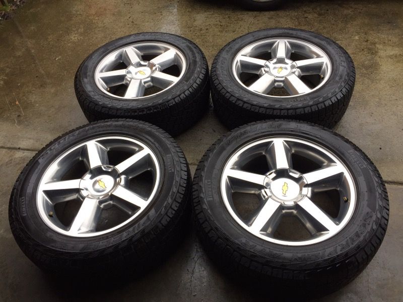 20" inch Chevy Tahoe LTZ Wheels Rims And Tires 6lug 6x5.5 or 6x139.7