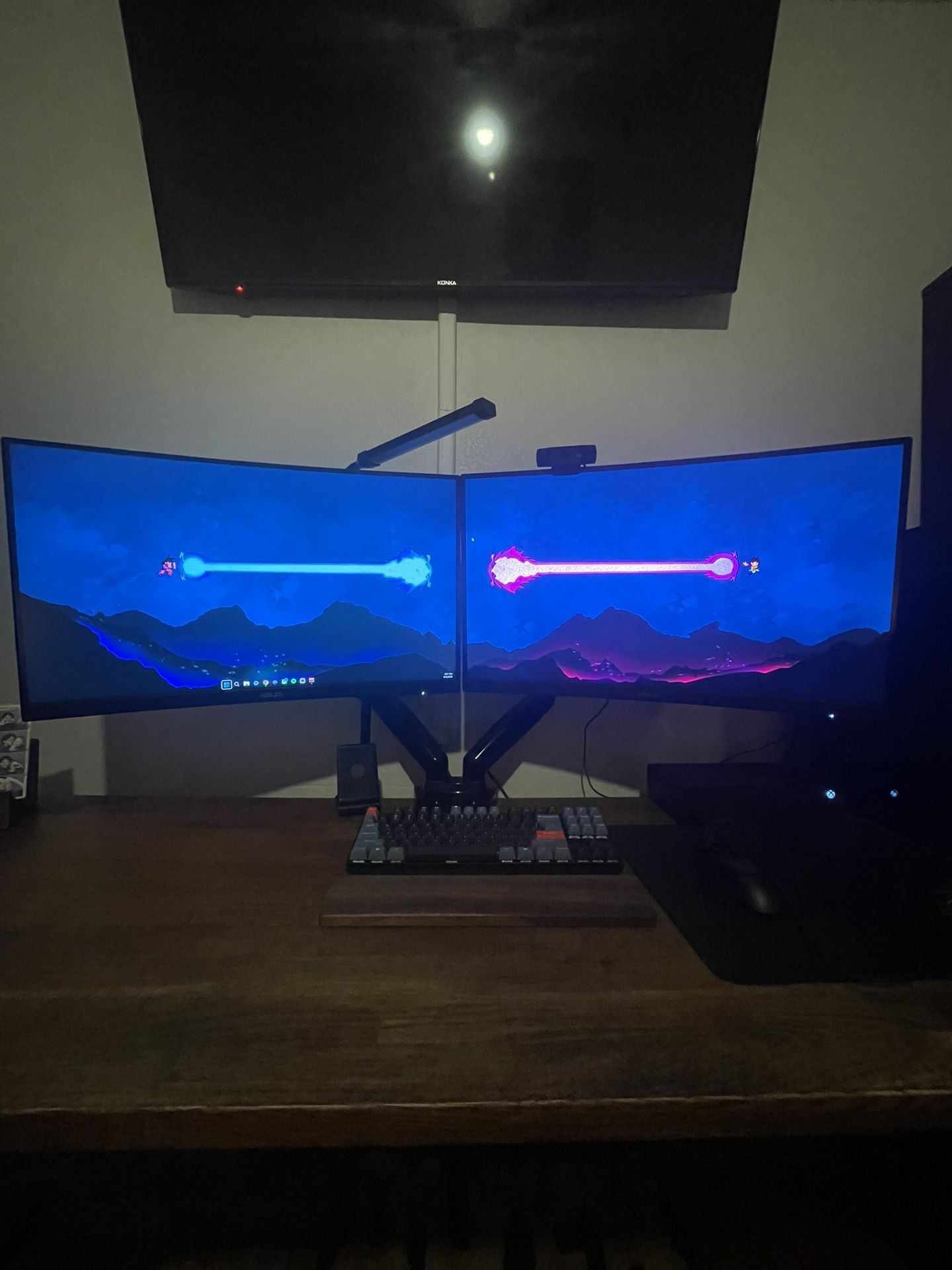 Dual Monitor Setup - 2x27 Curved 165Hz with Stand