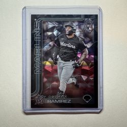 2025 Topps Update Agustin Ramirez Fanatics Topps Black Diamanté 02/10 Rookie #US11 SP Marlins