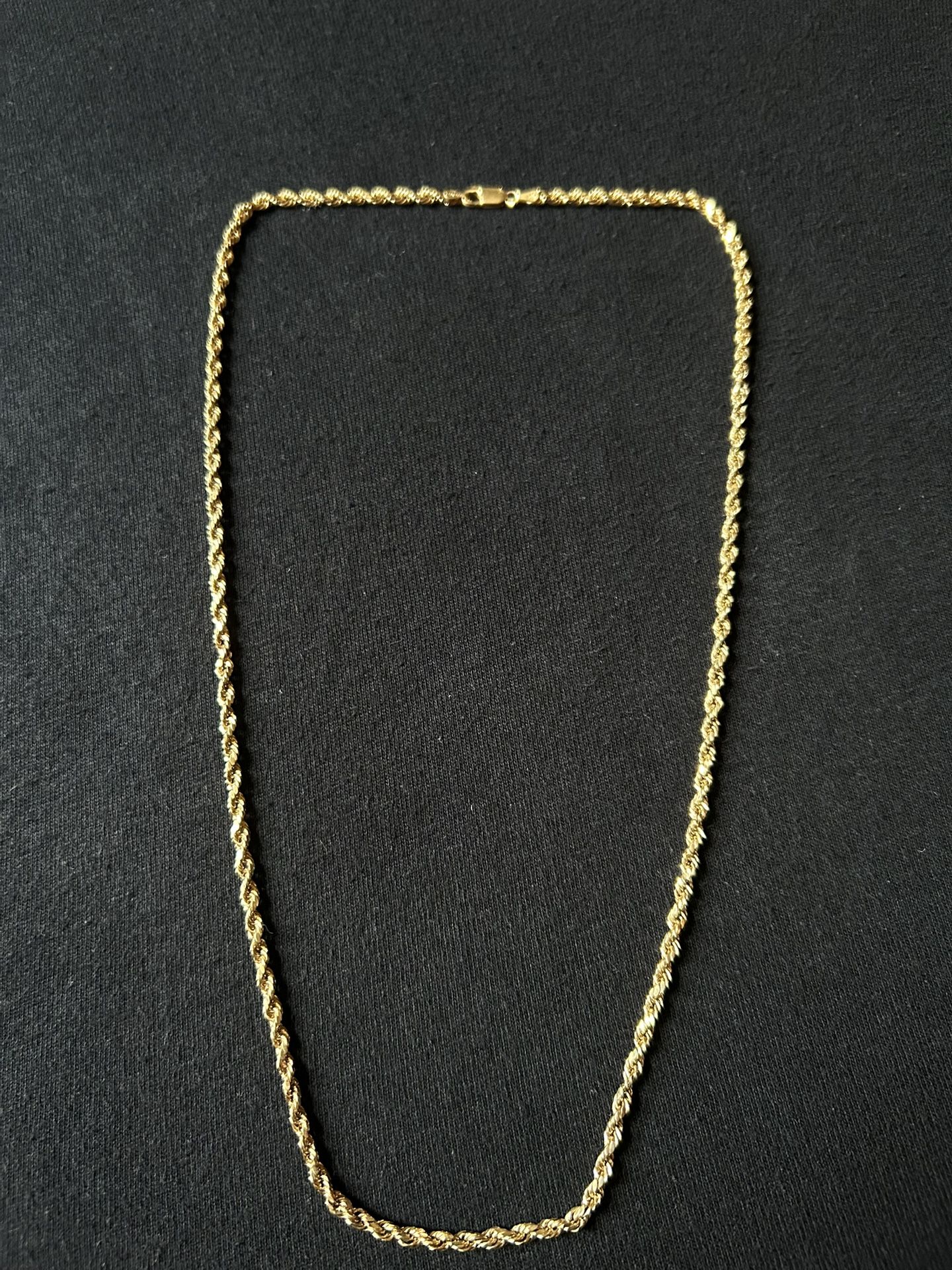 10KT Gold Rope Chain