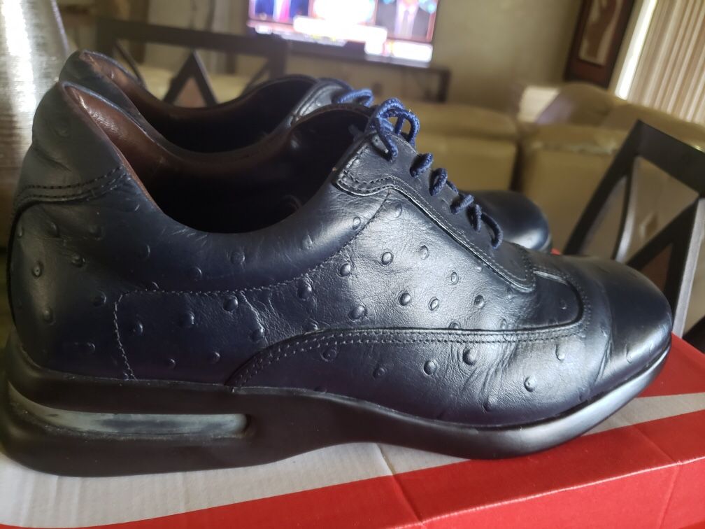 ostrich skin cole haan air conner size 9.5