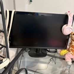 Amazon Basics 24 Inch Monitor And Hookup 
