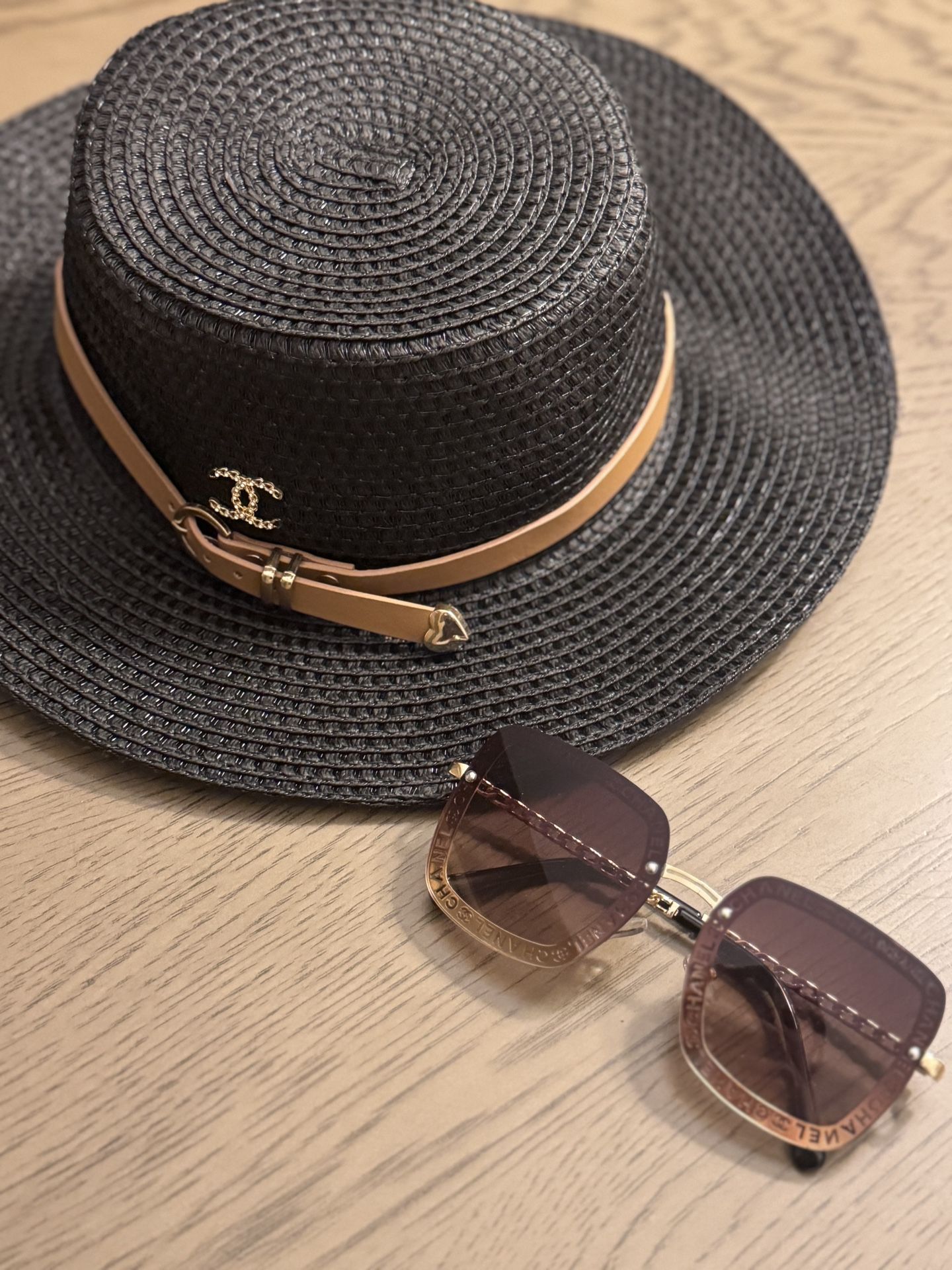 Beach Hat And Sunglasses
