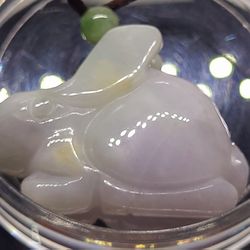 Burmese Jadeite Jade TypeA Pendant Lucky Rabbit.