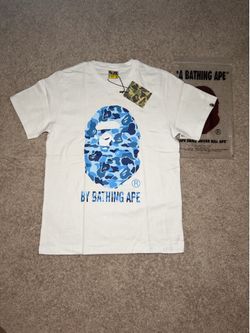 White/blue bape T