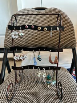 Earrings and holder