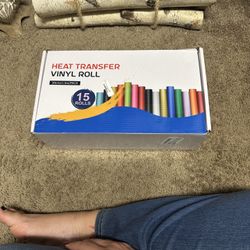 Heat Transfer Vinyl Rolls Bundle- New In Box 