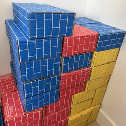 Cardboard Jumbo Building Blocks – Large Set – Great for Kids