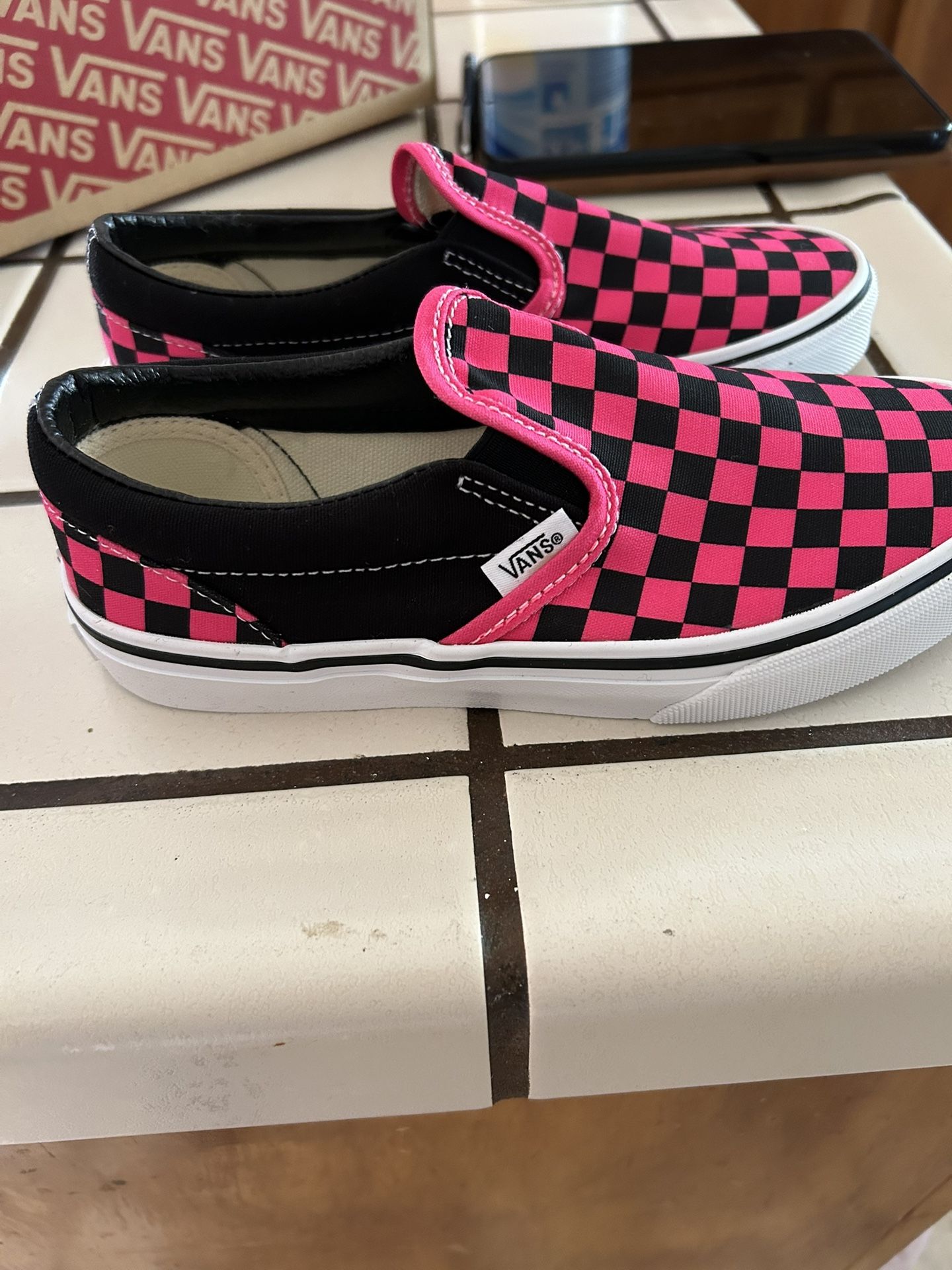 girls vans brand new in box size 3.0
