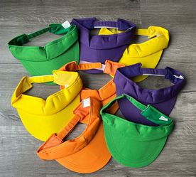 Lot of Colorful Adjustable Visors