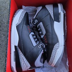 Jordan 3 Bred Black Cement Size: 8.5 (Pick Up)