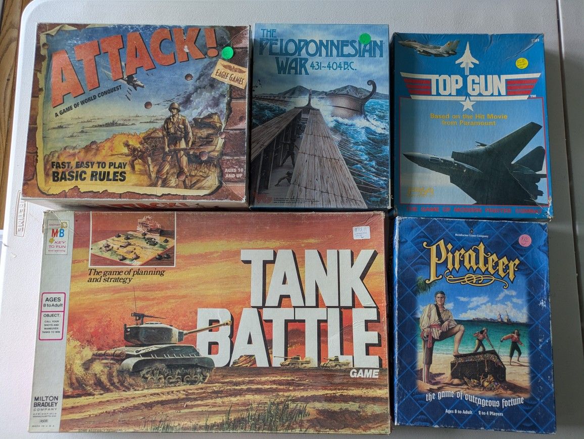 Various Vintage and Classic Board Games