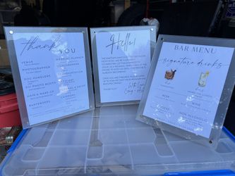 Frosted Wedding Picture Frames