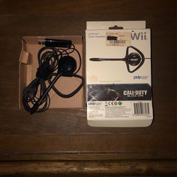 Wii Call Of Duty Black Ops Chat Headset