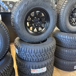 33” Toyo RT Tires on 17” Method 316 Wheels – $0 Down Financing
