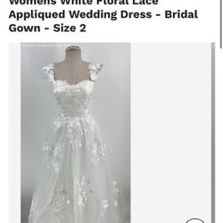 Wedding dress size 2
