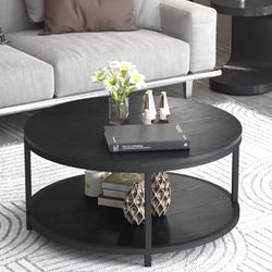 NSdirect 36 inches tRound Coffee Table