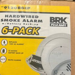 Smoke Detectors 6 Pack 