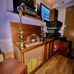 ✨🧚🏻‍♀️ Whimsical Vintage Crystal Ball Solid Brass Candlestick Lamps! - Mid-Century Heavyweight Pair✨🧚🏻‍♀️