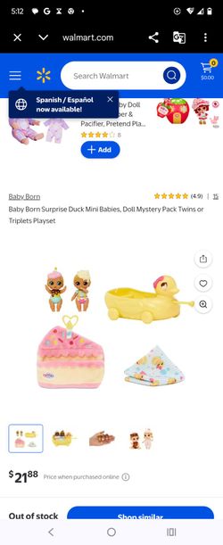 Baby born surprise duck mini babies twins or triplets series 3 brand new. Fontana pickup.