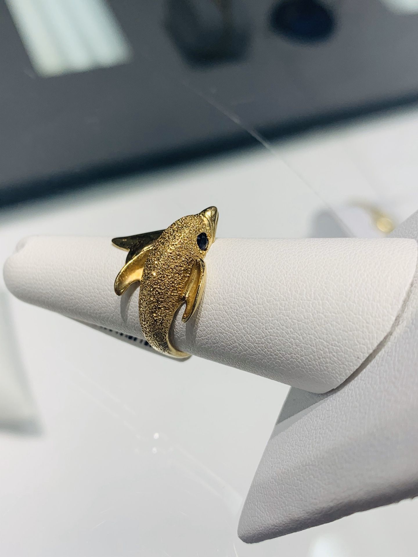 Gold Dolphin ring