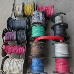 Electrical Wire - Lot Of Multiple Spools - Copper THHN - 