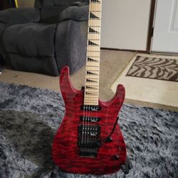 Jackson JS34Q Dinky DKAM 2023- Transparent Red