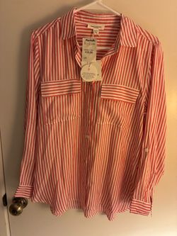 Red striped blouse