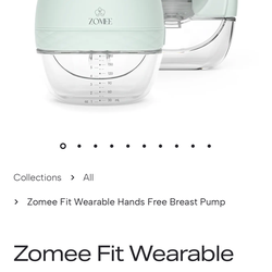 Zomee wearable pump