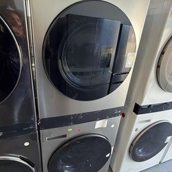 Laundry center washer and dryer